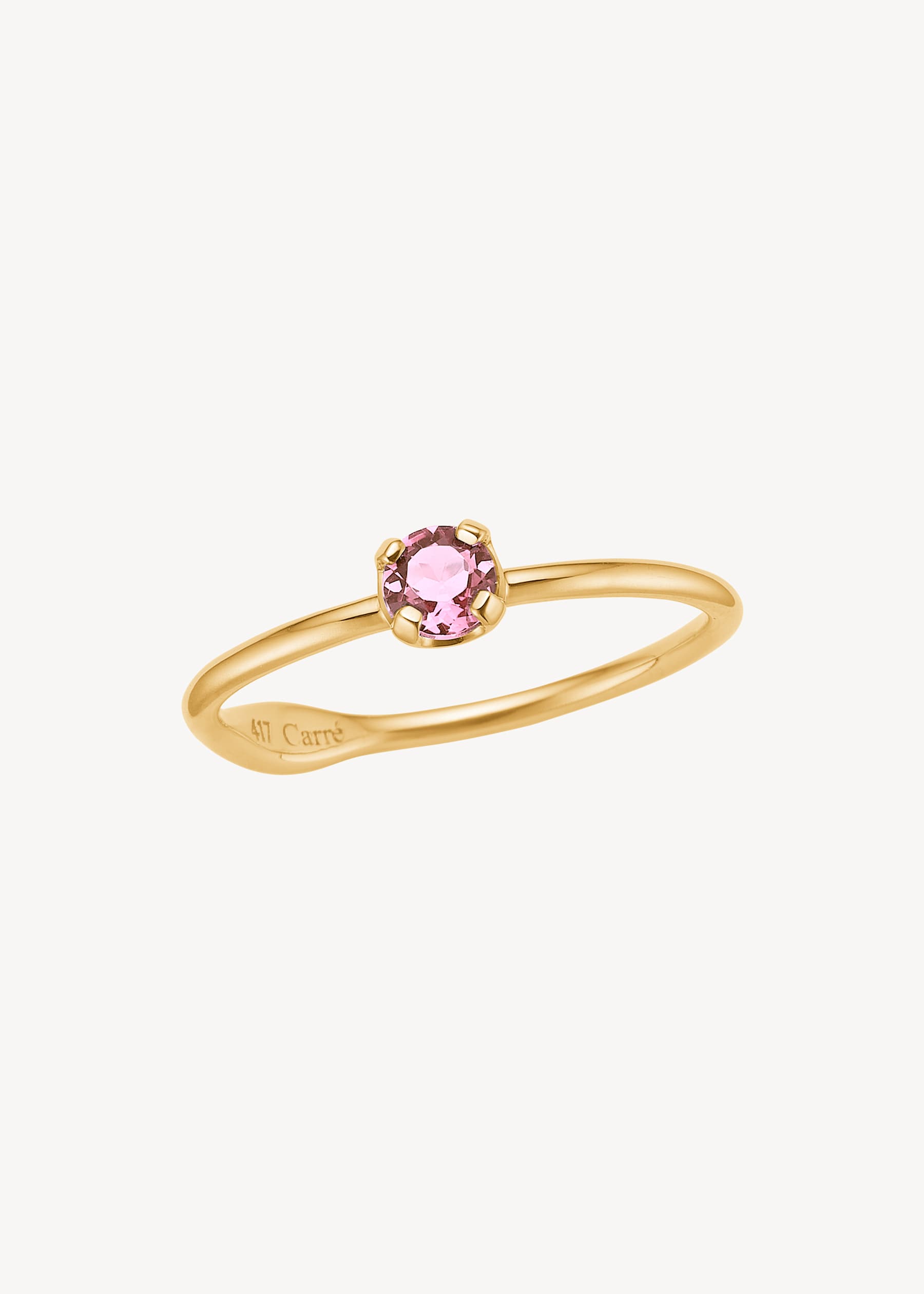 Carré 10-Karat ring med Pink Turmalin TR 4109 TR