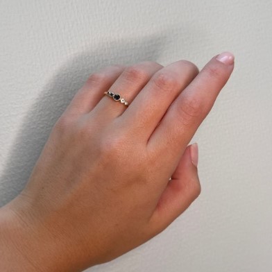 Mads Z Blue Poetry Ring 14kt. 1546181