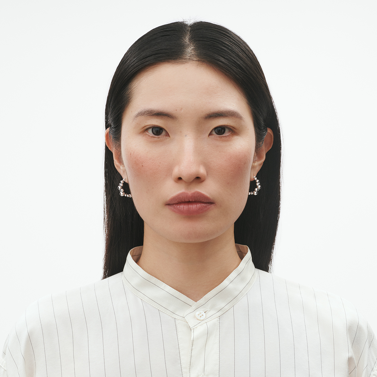 Georg Jensen Moonlight Grapes øreringe sølv 20001409